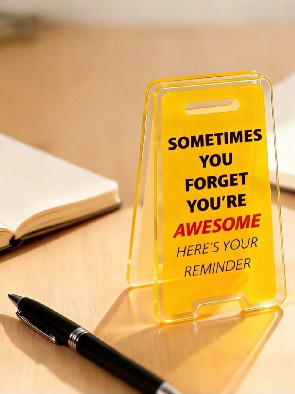Inspirational caution clips